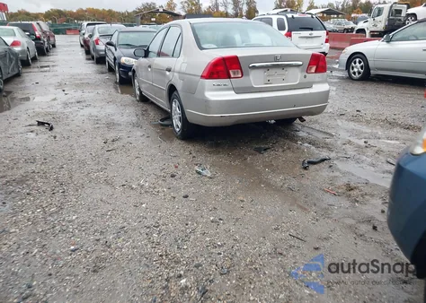 2001 Honda Civic Lx z USA, uszkodzony, nr VIN 2HGES16561H545420